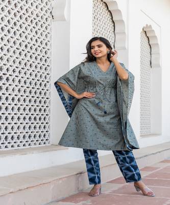 Grey Kaftan Set 2