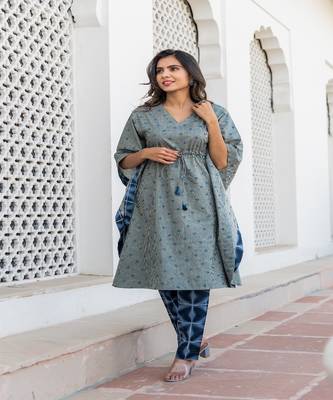 Grey Kaftan Set 3