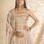 Mesmerizing Grey Thread and Sequins Embroidered Semi Stitched Wedding Gown