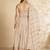 Mesmerizing Grey Thread and Sequins Embroidered Semi Stitched Wedding Gown