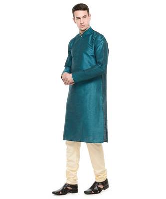 RG Designers Art Silk Kurta Set For Mens 3