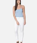 Hand Embroidered White Cotton Lucknowi Chikankari Trouser