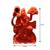 Plastic Orange Lord Hanuman Idol/Statue Wall Sticker for Doors, Walls & Car Dashboard (2.5 Inch)