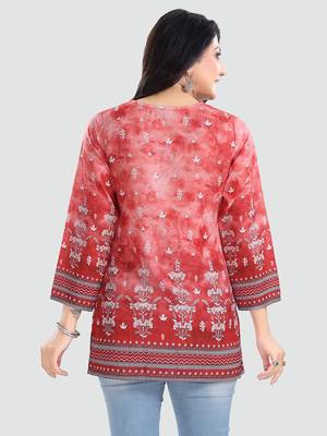 Multicolor printed crepe kurtas-and-kurtis 3