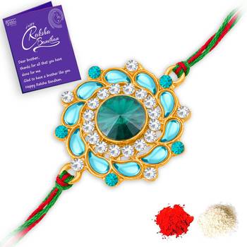 Rakhi& Roli Chawal with  Greeting Card 2