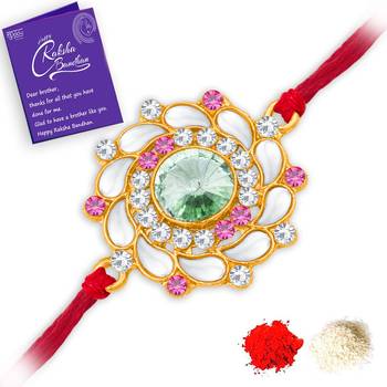 Rakhi& Roli Chawal with  Greeting Card 2