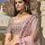 Baby Pink Sequins, Multi Thread Embroidered with and Patch Diamond work Net Bridal Lehenga Choli