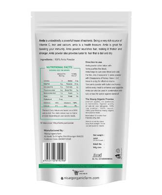 Nisarg Organic Farm Amla Powder 100 Gram 2