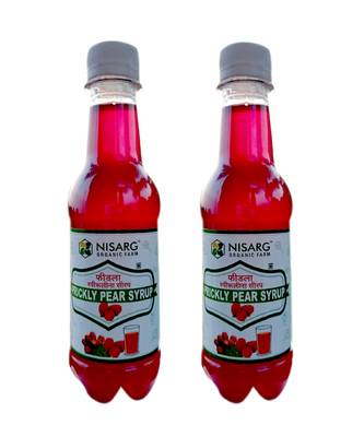Nisarg Organic Farm Prickly Pear Syrup 300 Ml Pack Of 2 1