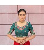 Glorious Heavy Embroidered Banglori Silk Un Stitched Blouse