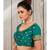 Magnificent Teal colour embroidered un stitched blouse