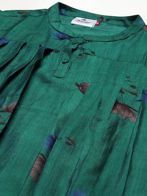 Green printed cotton party-tops 5
