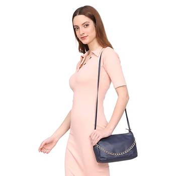 Dark Blue Sling Bag 2