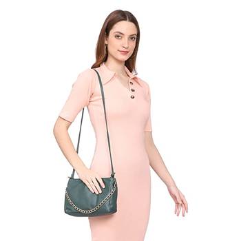 Dark Green Sling Bag 2