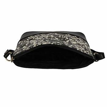 Black Floral Print Sling Bag 3