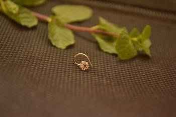 COMBO Dainty Shimmering nose stud or nosepin or nose ring with american diamond 2