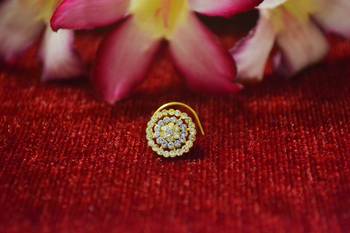 COMBO Dainty Shimmering nose stud or nosepin or nose ring with american diamond 3