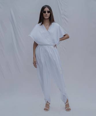 Rika Jumpsuit In White 4