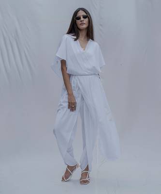 Rika Jumpsuit In White 5