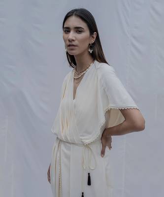 Rika Jumpsuit In Off-White 3