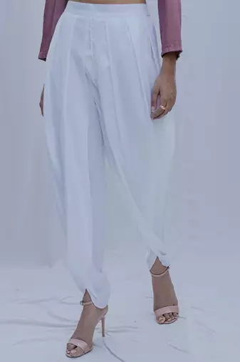 Hiva Tulip Pants In White