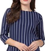 Casual Butterfly Sleeves Self Design Women Multicolor Top