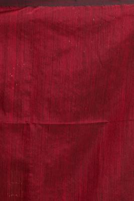 Black hand woven blended cotton saree with blouse 5