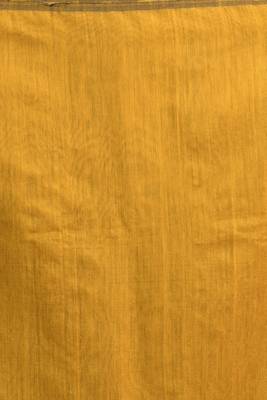 Mustard hand woven blended cotton saree with blouse 5