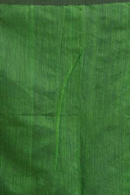 Blue hand woven blended cotton saree with blouse 5