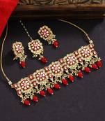 Red necklace-sets
