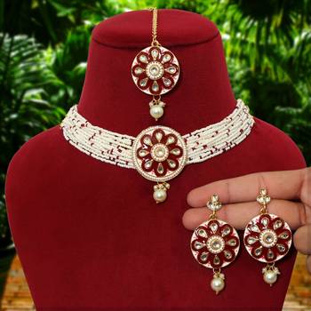Maroon necklace-sets 2