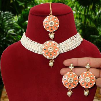Orange necklace-sets 2