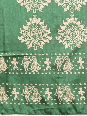 SAREE MALL Women's Manipuri Silk Red Printed Celebrity Saree With Blouse Piece 6