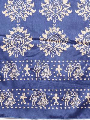 SAREE MALL Women's Manipuri Silk Green Printed Celebrity Saree With Blouse Piece 6