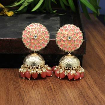 Orange jhumkas 1