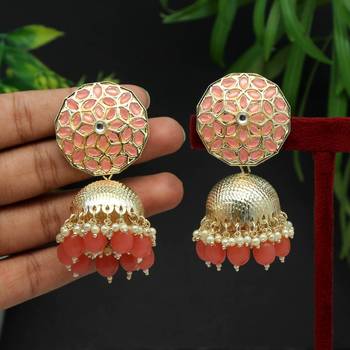 Orange jhumkas 2