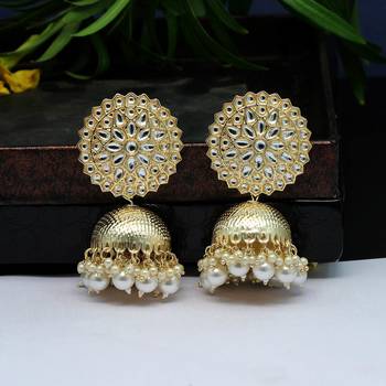 White jhumkas 1
