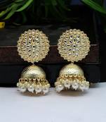 White jhumkas