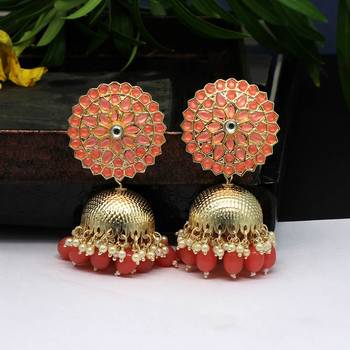 Orange jhumkas 1