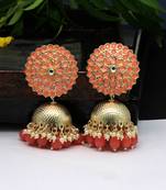 Orange jhumkas