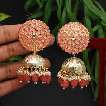 Orange jhumkas 2