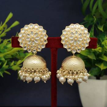 White jhumkas 1