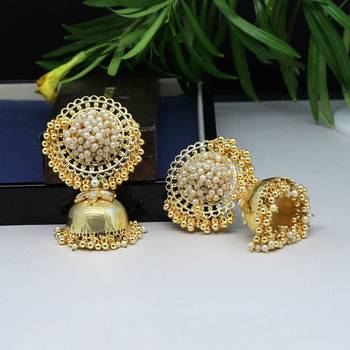 White jhumkas 1