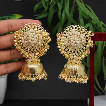 White jhumkas 2