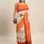 SAREE MALL Women's Bhagalpuri Silk Cream Printed Celebrity Saree With Blouse Piece