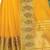 Yellow embroidered organza saree with blouse