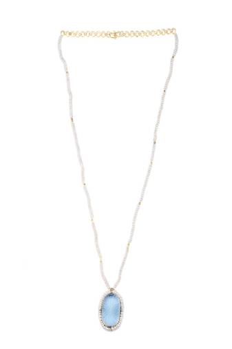 Sangeeta Boochra X Payal Singhal  Noor Silver Necklace with Pearl  Chain