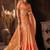Orange embroidered organza saree with blouse