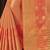 Orange embroidered organza saree with blouse