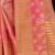Pink embroidered organza saree with blouse